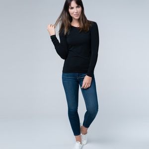 Pact Organic black cotton long sleeve shirt medium